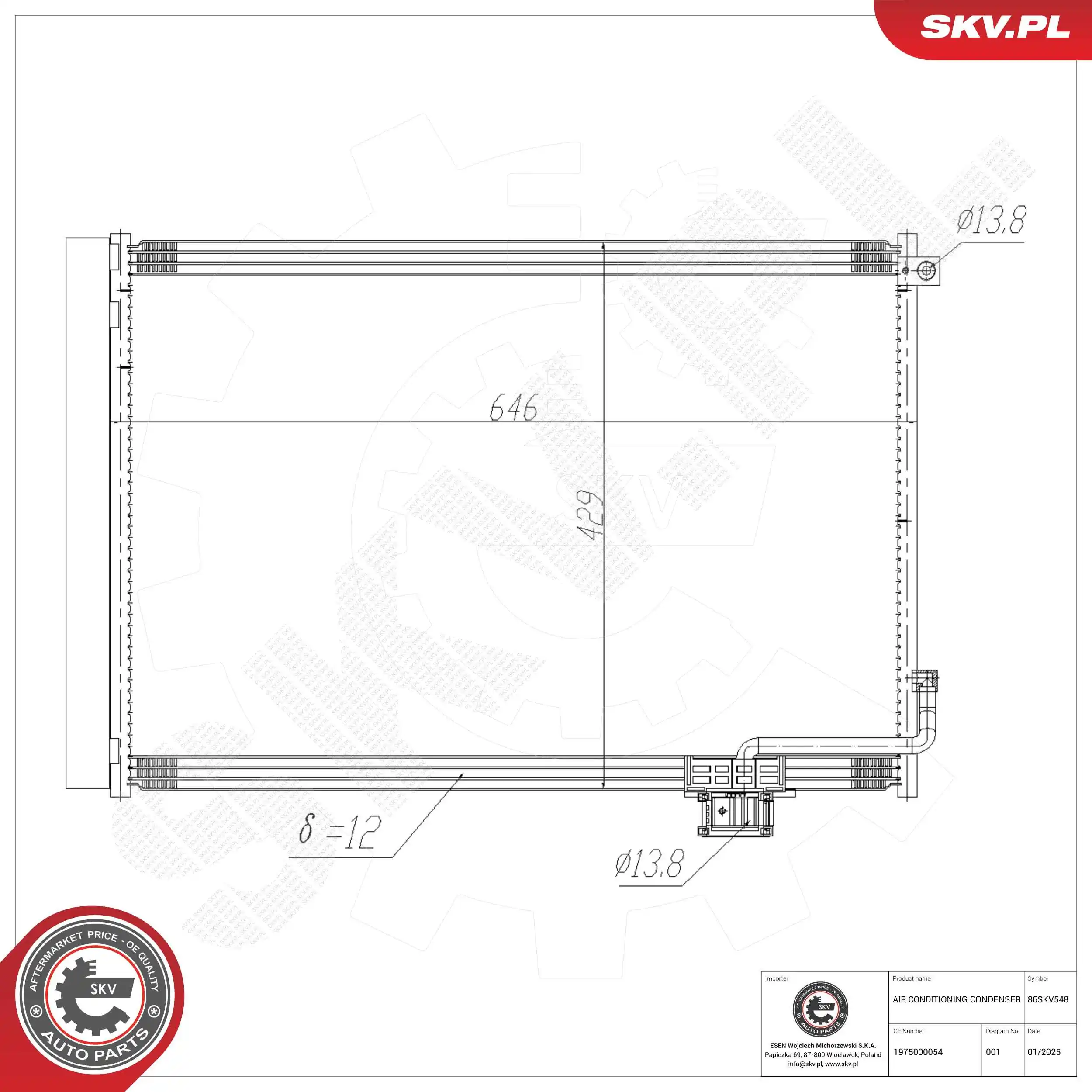 Condenser, air conditioning
